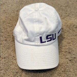 Nike LSU women’s dri-fit White LSU Baseball Cap